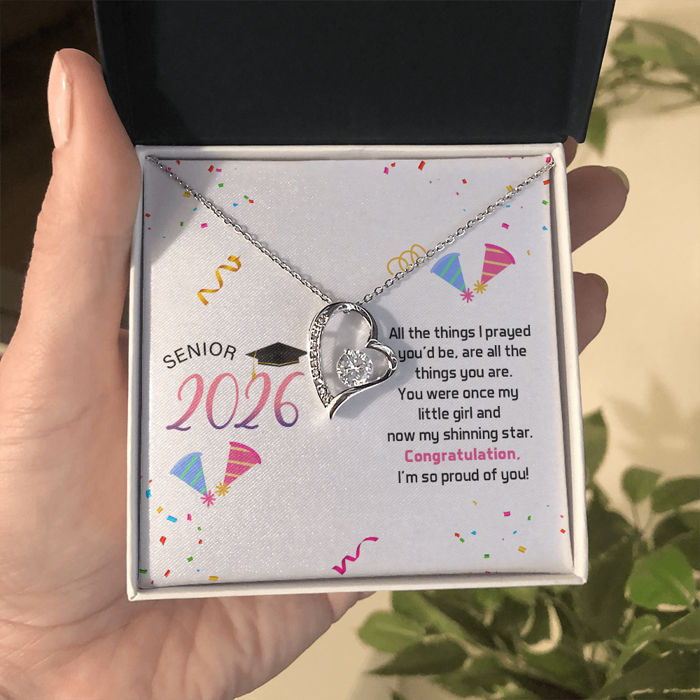 Forever Love Necklace - Senior Graduation, Gift for Daughter