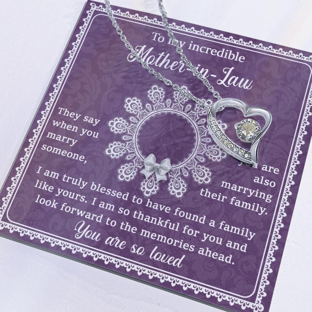 Forever Love Necklace – Mother - in - Law Love Gift - TreasuredTale