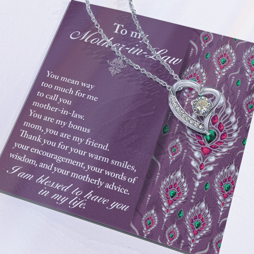 Interlocking Hearts Necklace – Daughter - in - Law Bonus Mom Gift - TreasuredTale