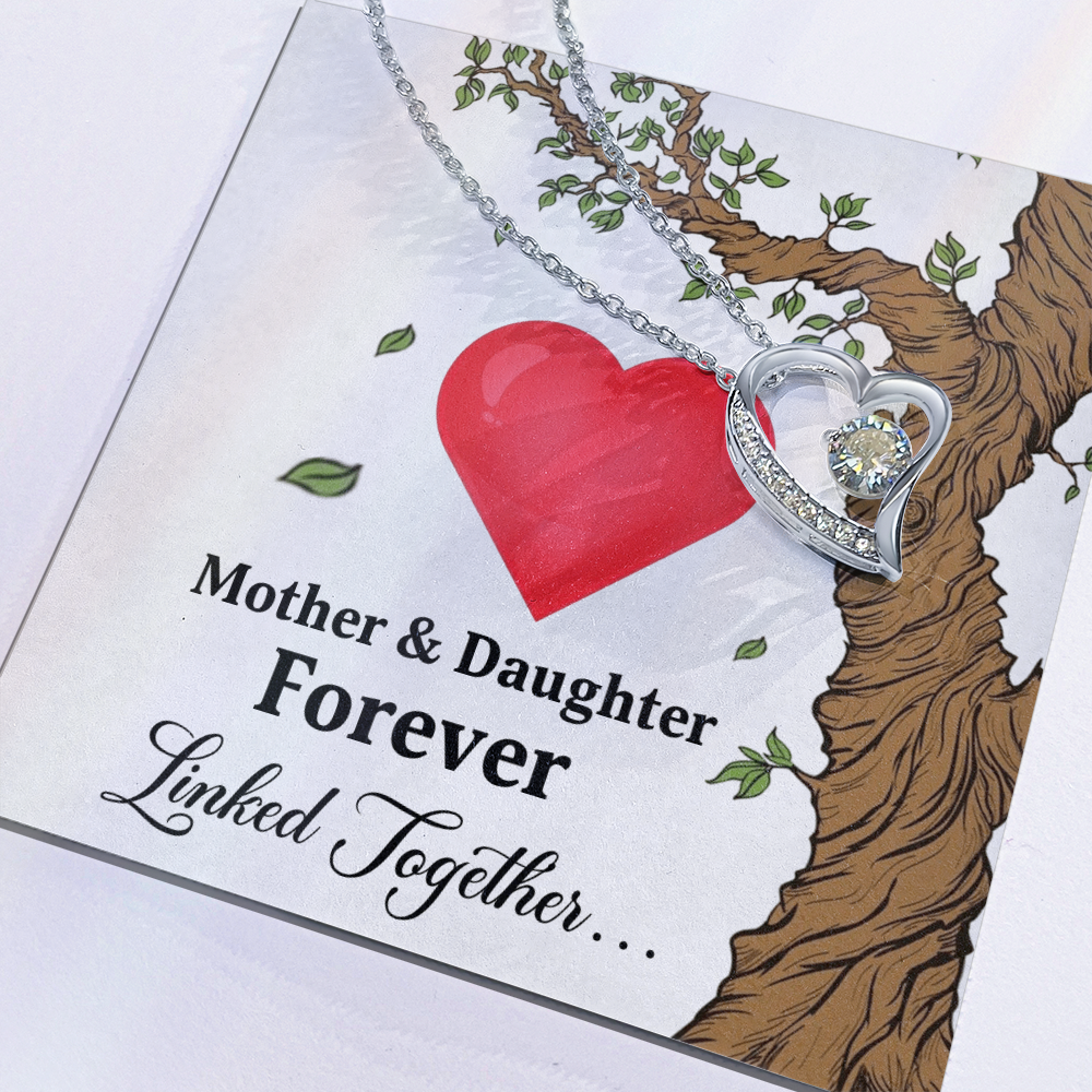 Forever Love Necklace for Mom from Daughter - Mother's Day Gift - Mother & Daughter Forever