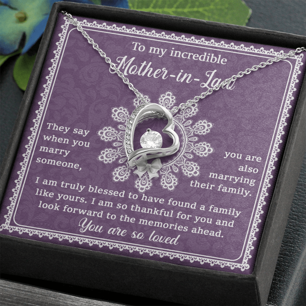 Forever Love Necklace – Mother - in - Law Love Gift - TreasuredTale