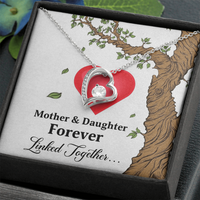 Forever Love Necklace for Mom from Daughter - Mother's Day Gift - Mother & Daughter Forever