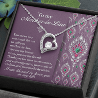 Interlocking Hearts Necklace – Daughter - in - Law Bonus Mom Gift - TreasuredTale