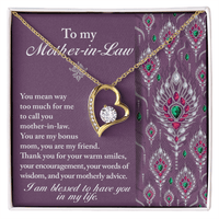 Interlocking Hearts Necklace – Daughter - in - Law Bonus Mom Gift - TreasuredTale