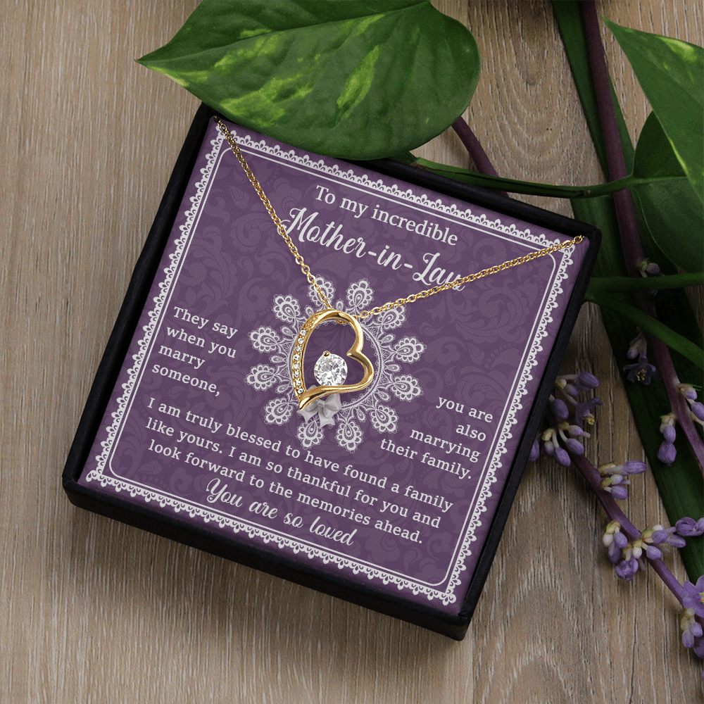 Forever Love Necklace – Mother - in - Law Love Gift - TreasuredTale