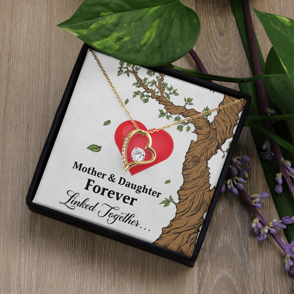 Forever Love Necklace for Mom from Daughter - Mother's Day Gift - Mother & Daughter Forever