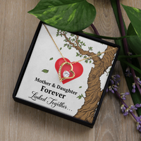 Forever Love Necklace for Mom from Daughter - Mother's Day Gift - Mother & Daughter Forever