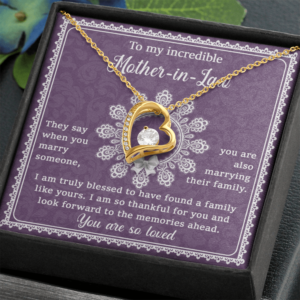 Forever Love Necklace – Mother - in - Law Love Gift - TreasuredTale