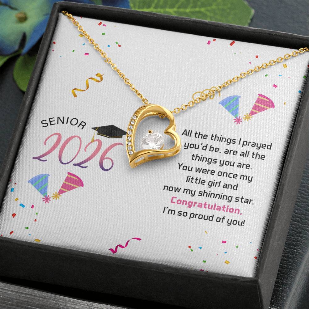 Forever Love Necklace - Senior Graduation, Gift for Daughter
