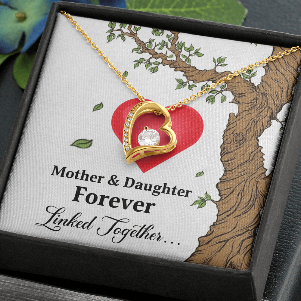 Forever Love Necklace for Mom from Daughter - Mother's Day Gift - Mother & Daughter Forever