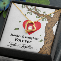 Forever Love Necklace for Mom from Daughter - Mother's Day Gift - Mother & Daughter Forever
