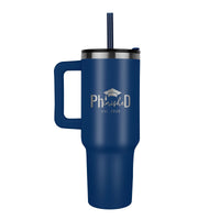 40oz Tumbler - Laser engraved - Phd