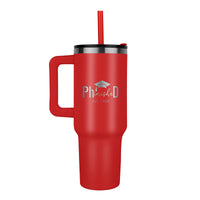 40oz Tumbler - Laser engraved - Phd