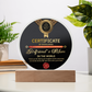 Acrylic Circle Plaque – Best Girlfriend's Mom Gift