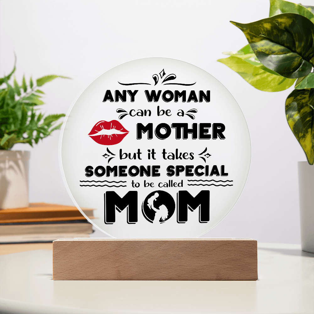 Acrylic Circle Plaque – Special Mom Gift with Love - TreasuredTale