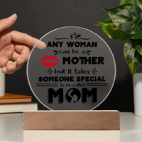 Acrylic Circle Plaque – Special Mom Gift with Love - TreasuredTale