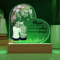 Acrylic Heart Plaque for Mum from Daughter - Mother's Day Gift - Always my Mother, Forever my Friend