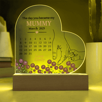 Acrylic Heart Plaque – The Day You Became My Mummy - TreasuredTale
