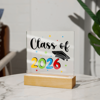 Acrylic Square Plaque - Class of 2026