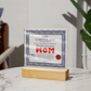 Acrylic Square Plaque – World's Greatest Mom Gift - TreasuredTale