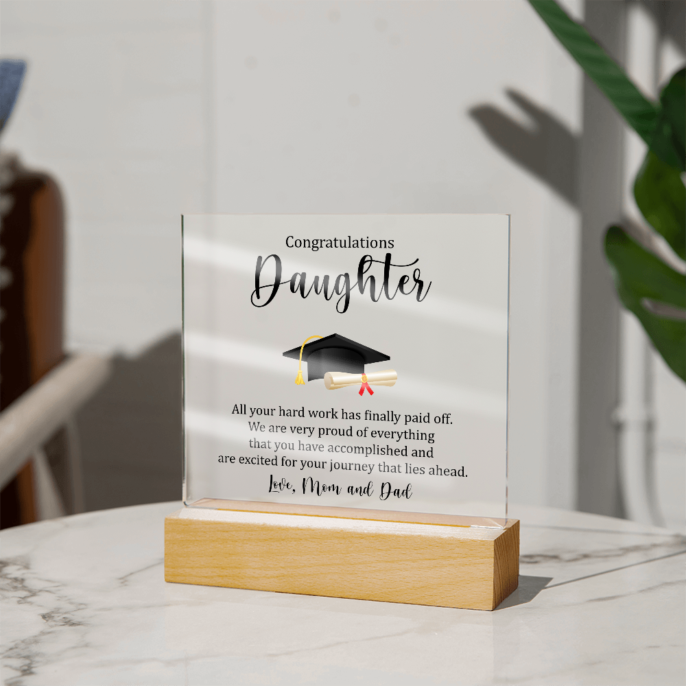 Acrylic Square Plaque - Gradation Daughter