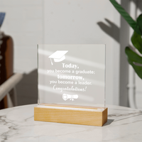 Acrylic Square Plaque - Graduation, Leader