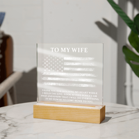 Acrylic Square Plaque - Son Graduation