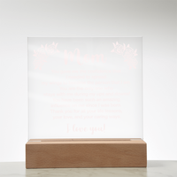 Acrylic Square Plaque for Mom - Mother's Day Gift - You Gave Me the Confidence