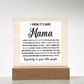 Acrylic Square Plaque – Mama Gift of Love and Support