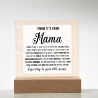 Acrylic Square Plaque – Mama Gift of Love and Support - TreasuredTale