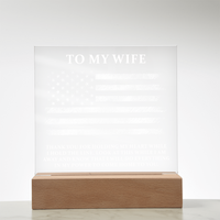 Acrylic Square Plaque - Son Graduation