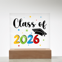 Acrylic Square Plaque - Class of 2026