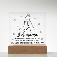 Acrylic Square Plaque – Fur Mama Gift of Love - TreasuredTale
