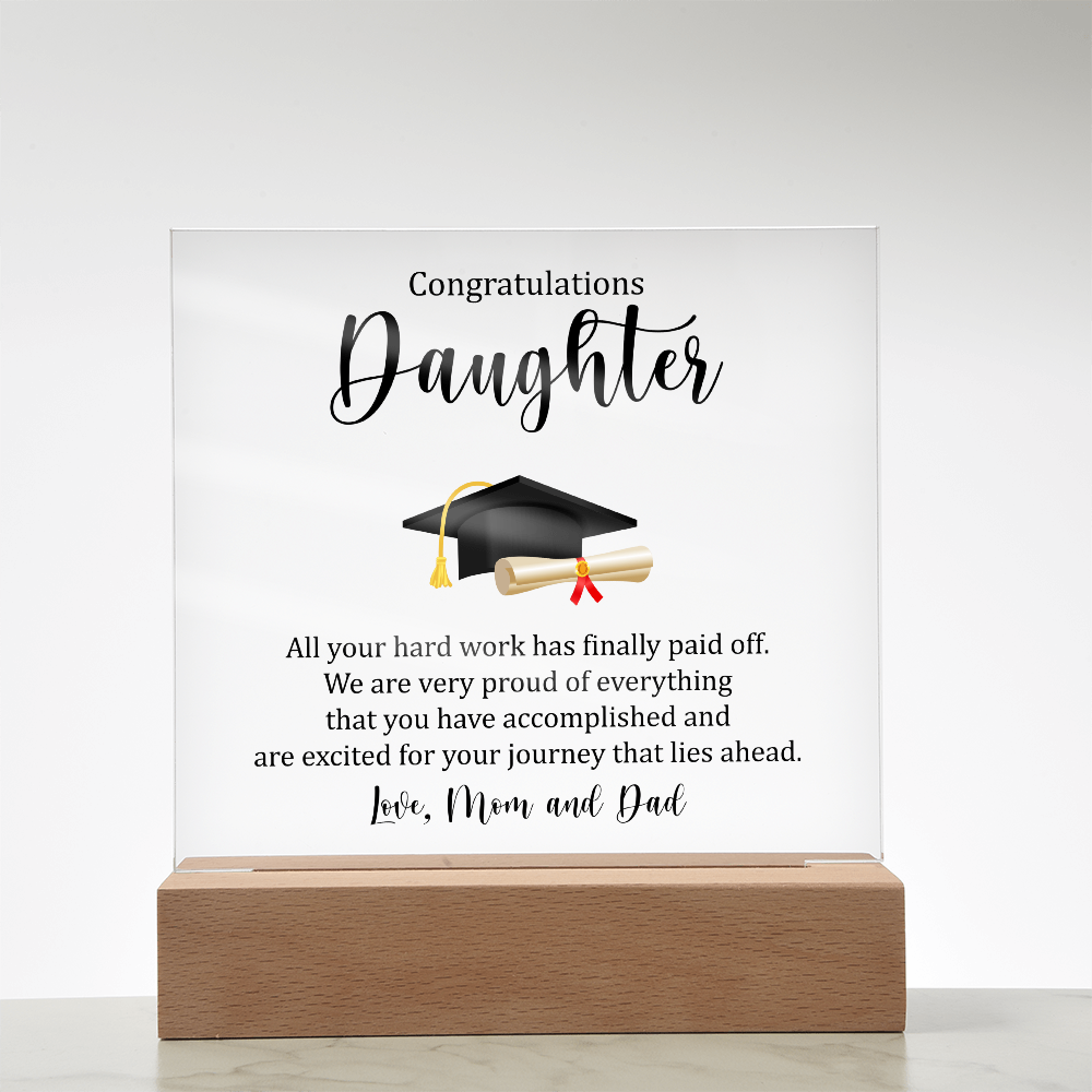Acrylic Square Plaque - Gradation Daughter