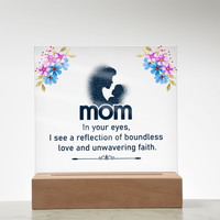 Acrylic Square Plaque for Mom - Mother's Day Gift - In Your Eyes