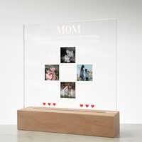 Personalized Acrylic Square Plaque for Mom from Dughter - Mother's Day Gift