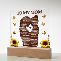 Acrylic Plaque – To My Mom from Daughter - TreasuredTale