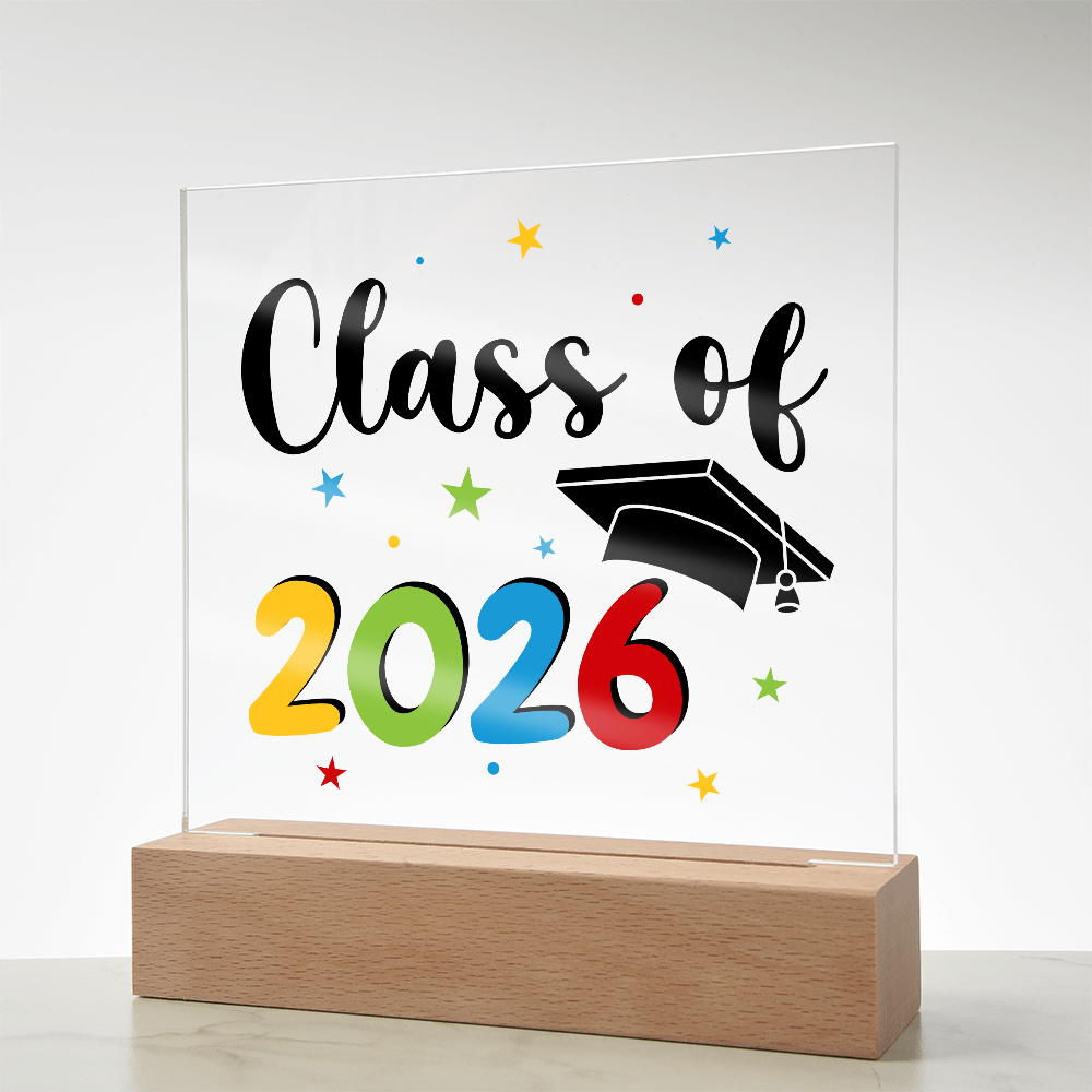 Acrylic Square Plaque - Class of 2026