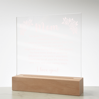 Acrylic Square Plaque for Mom - Mother's Day Gift - You Gave Me the Confidence