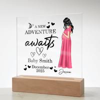New Adventure Plaque – Personalized Mom to Be Gift - TreasuredTale
