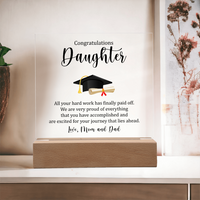 Acrylic Square Plaque - Gradation Daughter