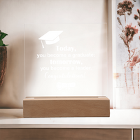 Acrylic Square Plaque - Graduation, Leader