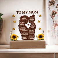 Acrylic Plaque – To My Mom from Daughter - TreasuredTale
