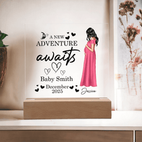 New Adventure Plaque – Personalized Mom to Be Gift - TreasuredTale
