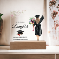 Acrylic Square Plaque - Daughter Graduation