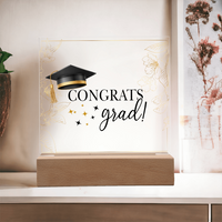 Acrylic Square Plaque - Graduation