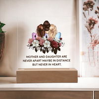 Acrylic Square Plaque for Mom from Daughters - Mother's Day Gift - Mother and Daughter