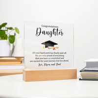 Acrylic Square Plaque - Gradation Daughter