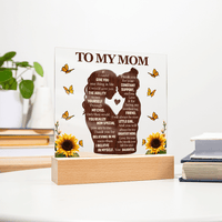 Acrylic Plaque – To My Mom from Daughter - TreasuredTale