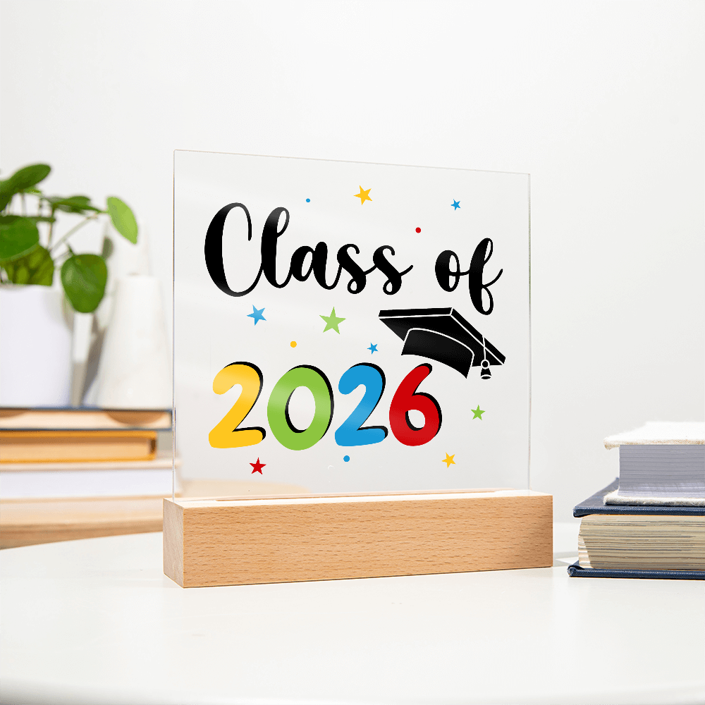 Acrylic Square Plaque - Class of 2026